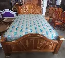 Teak Queen Bed (without mattress)